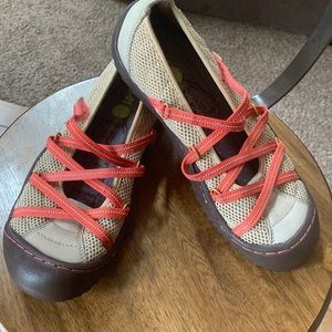 J-41 Sideline Straps Adventure On, tan/coral Hiking Outdoor shoes.